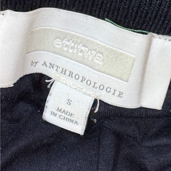 Anthropologie ett:wa Velvet sequin joggers size Small navy fully lined - Picture 7 of 9